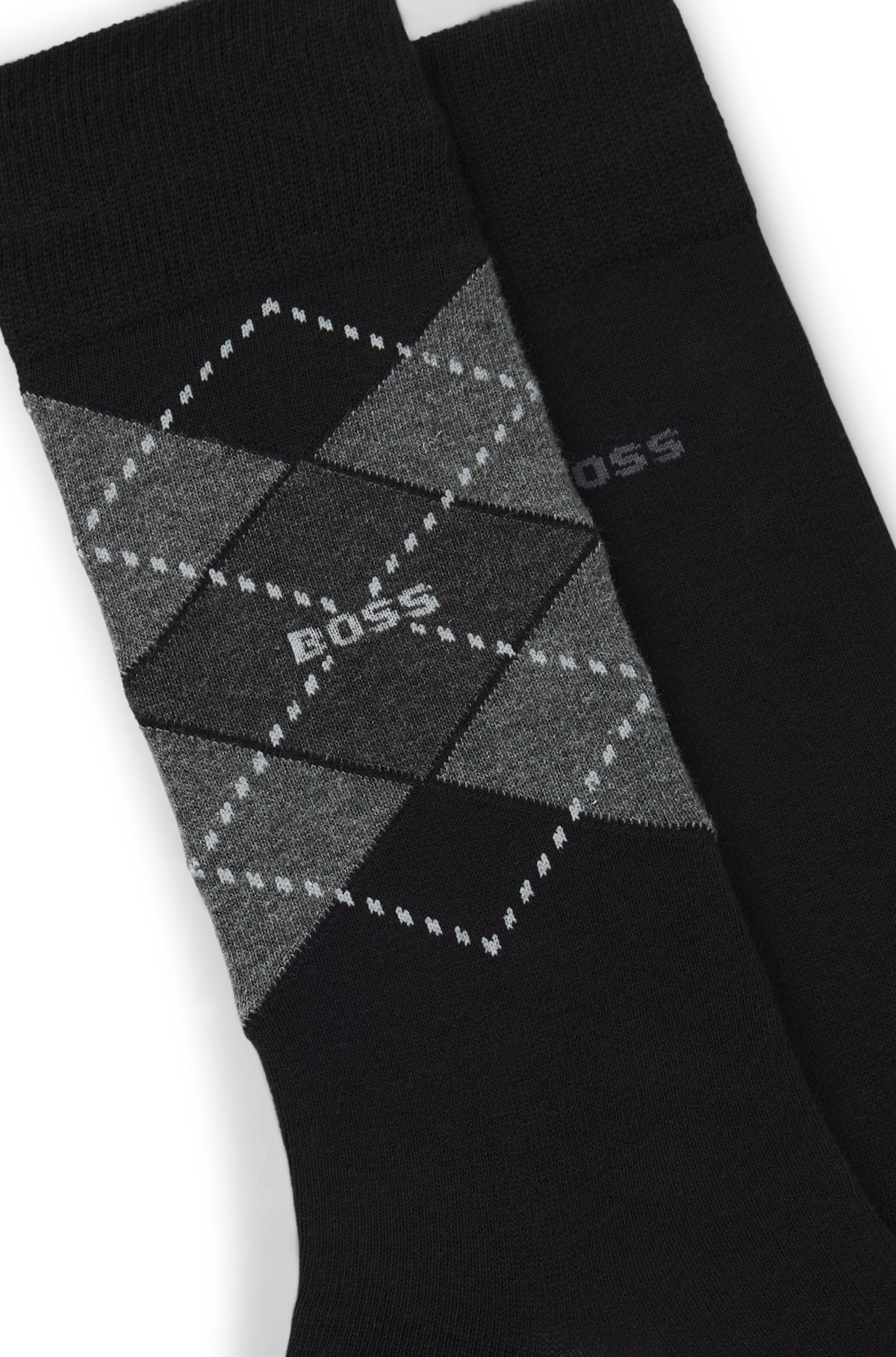 TWO-PACK OF REGULAR-LENGTH SOCKS IN A COTTON BLEND - 2
