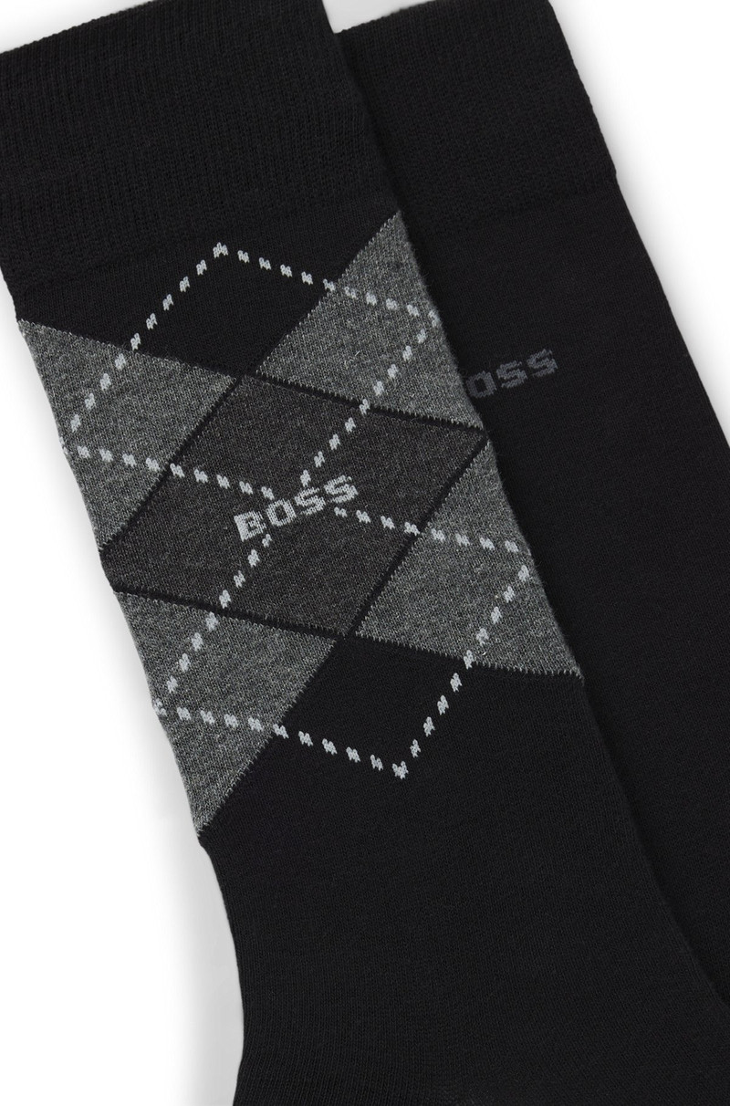 BOSS TWO-PACK OF REGULAR-LENGTH SOCKS IN A COTTON BLEND outlook