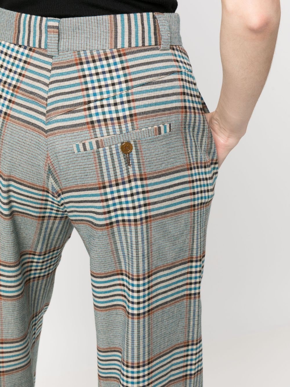 Ray tartan check-pattern trousers - 5
