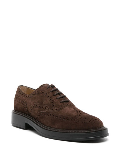 Tod's lace-up suede brogues outlook