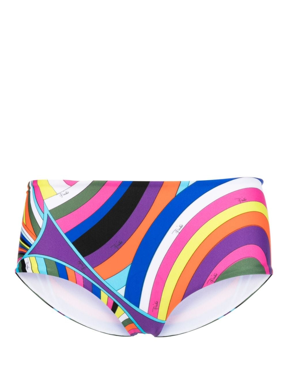 graphic-print bikini briefs - 1