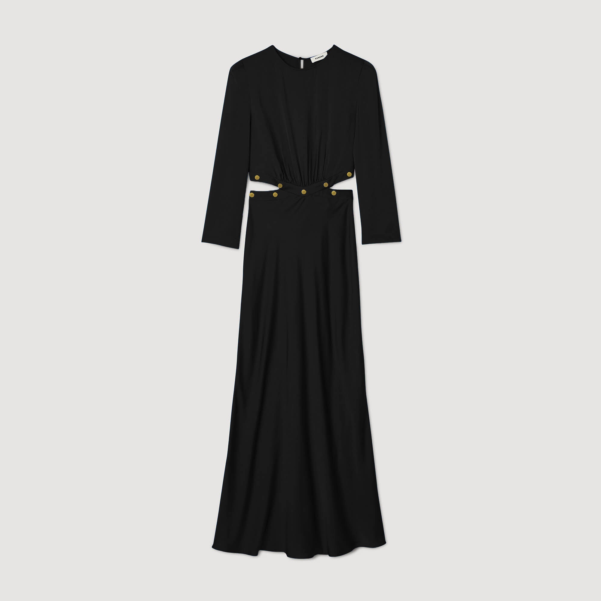 SATIN-FINISH MAXI DRESS - 1