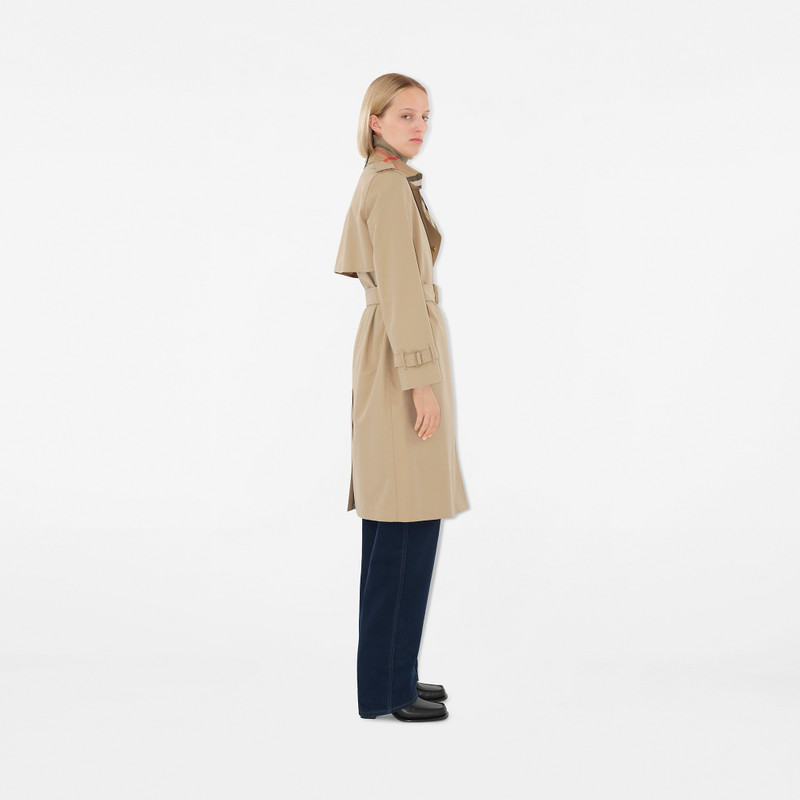 뚱 베어 칼라 Gabardine 트렌치 코트 3