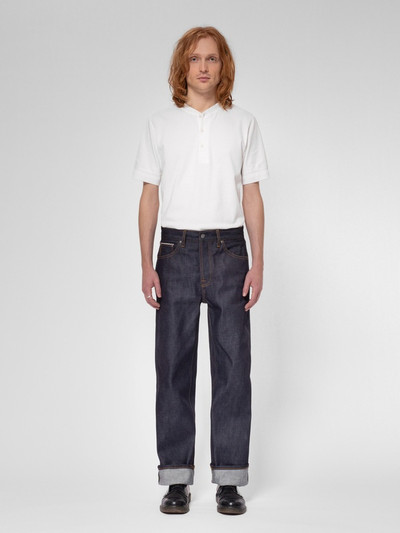 Nudie Jeans Short Sleeve Henley T-Shirt Ecru outlook