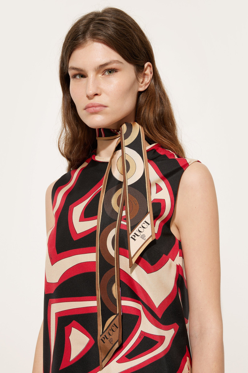 PUCCI ONDE AND LABIRINTO PRINT SILK TWILL SCARF outlook