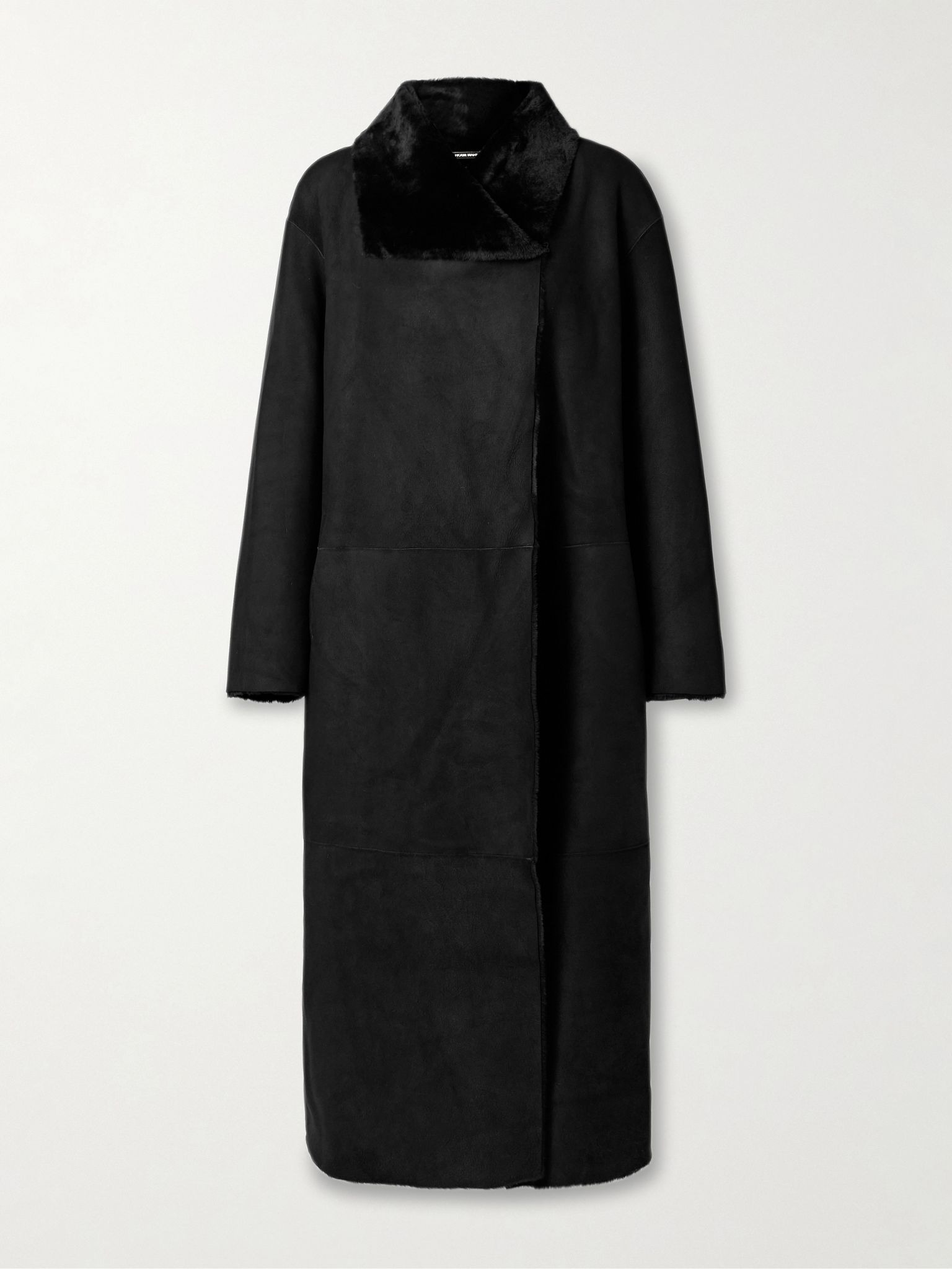 Merinos oversized shearling coat Black - 1