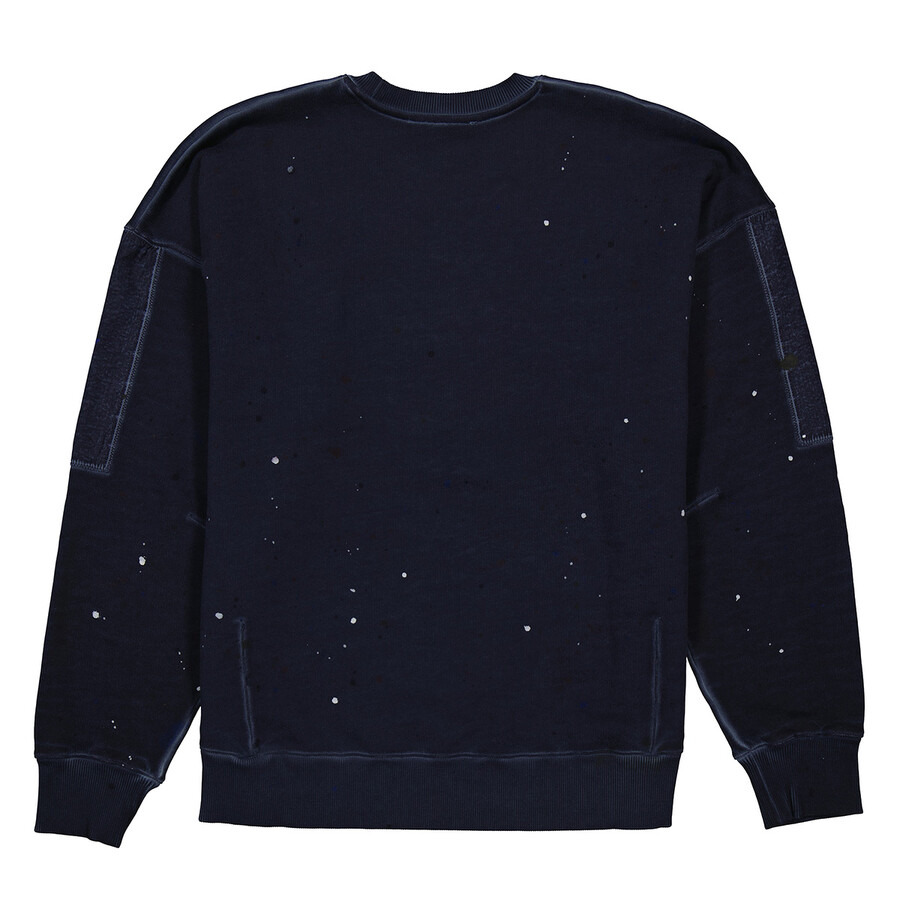 A Cold Wall Studio Cotton Crewneck Sweatshirt- Navy - 2