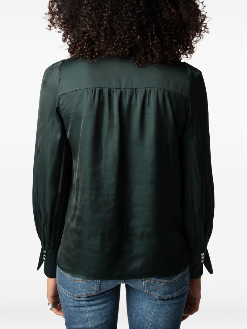 Zadig & Voltaire buttoned satin shirt outlook