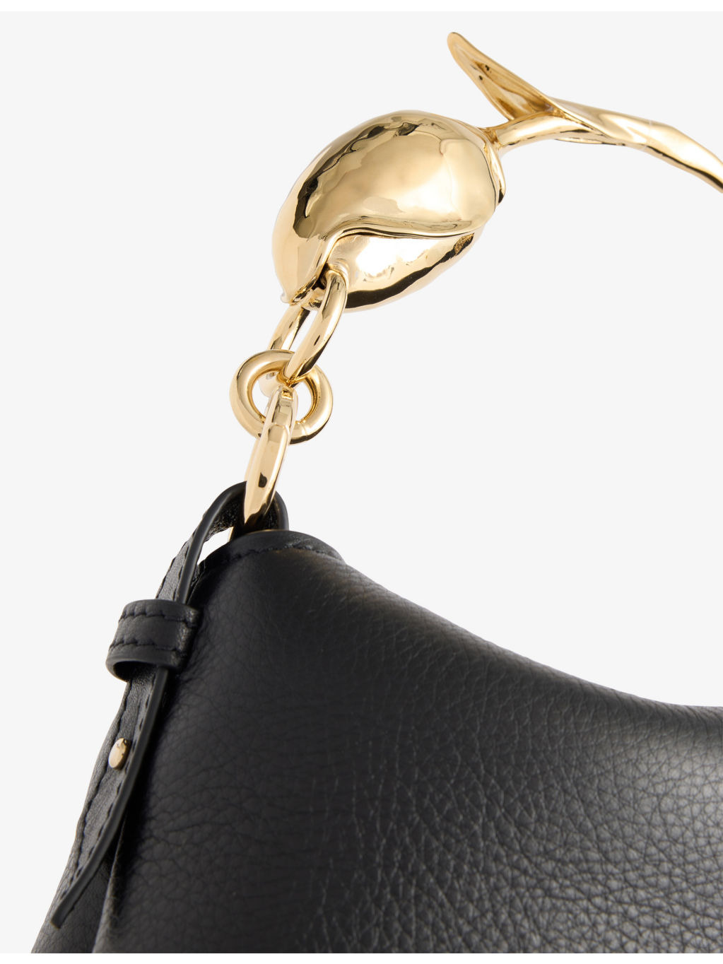 Large Bloom Leather Shoulder Bag - 7