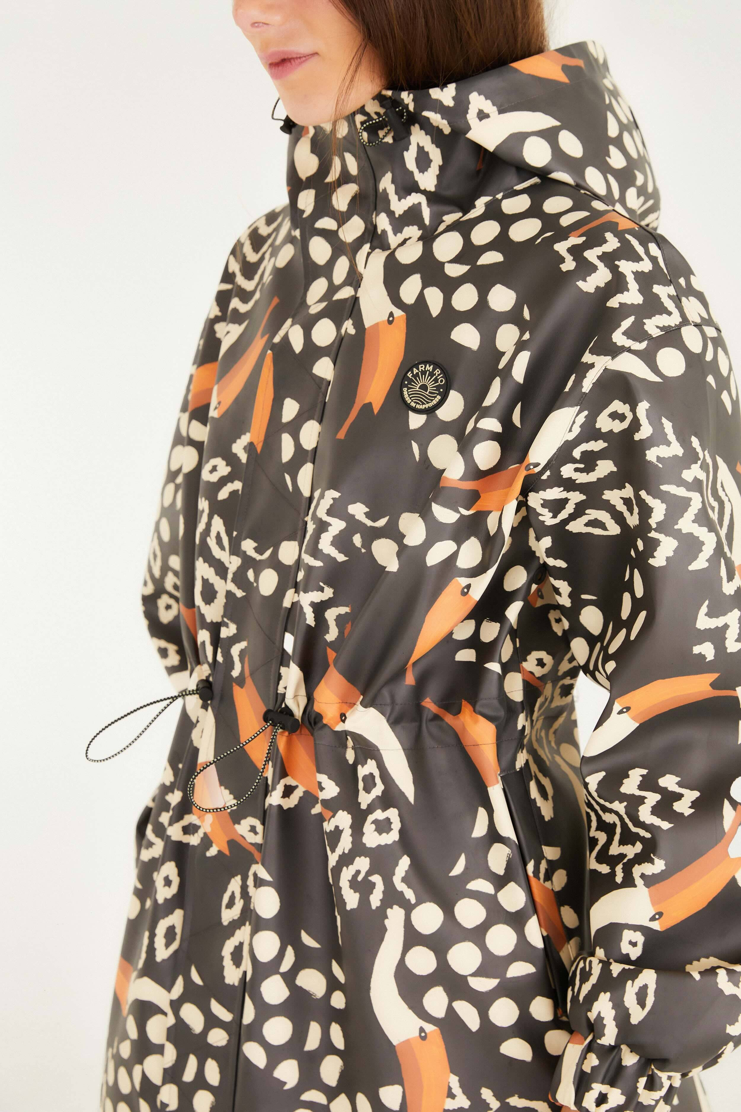 Black Tucanismo Raincoat - 4