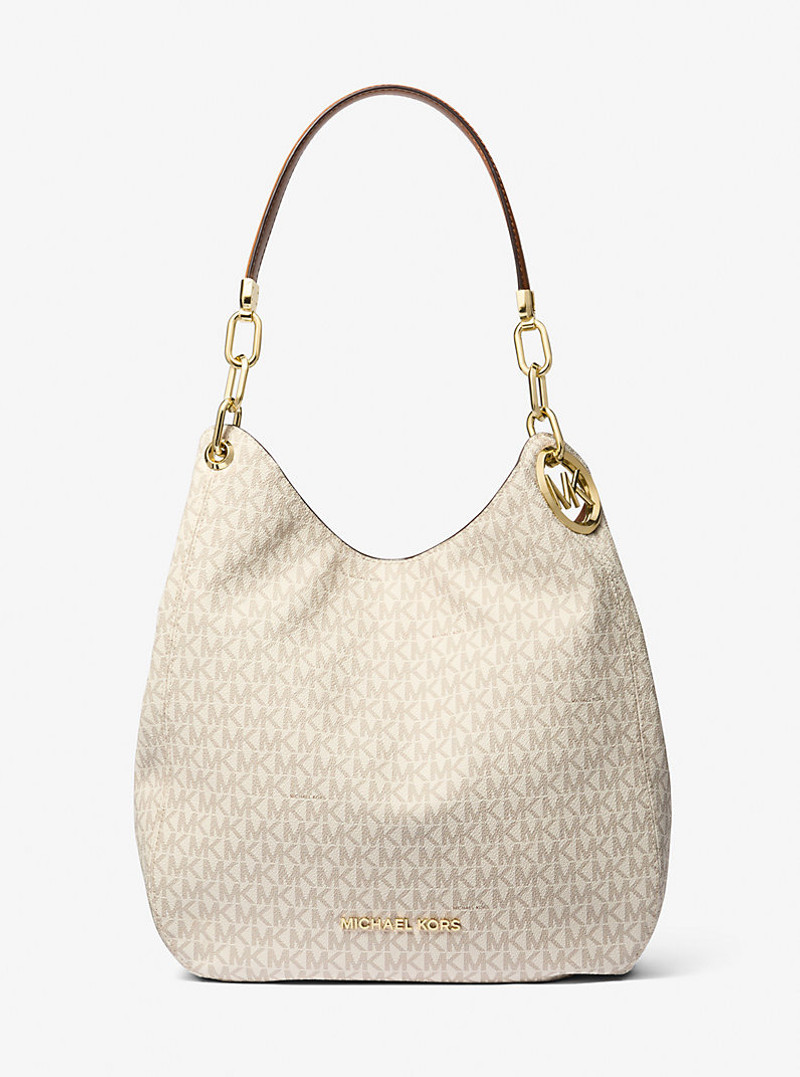 Lillie Large Signature Logo Shoulder Bag 1