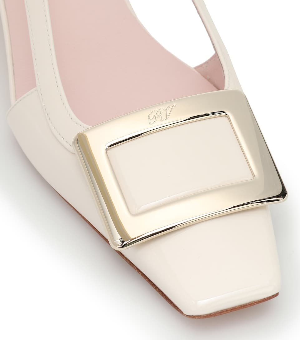 Belle Vivier 45 patent leather slingback pumps - 6