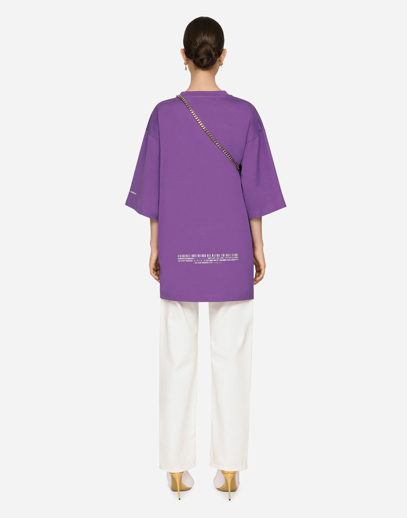 Short-sleeved T-shirt in cotton jersey with DGVIB3 print 5