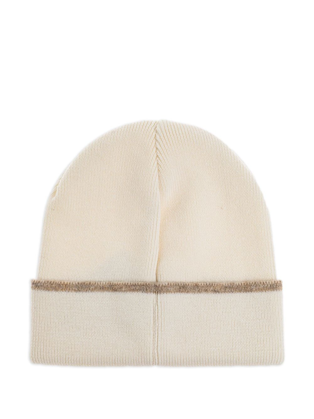 embroidered-logo wool beanie hat - 2
