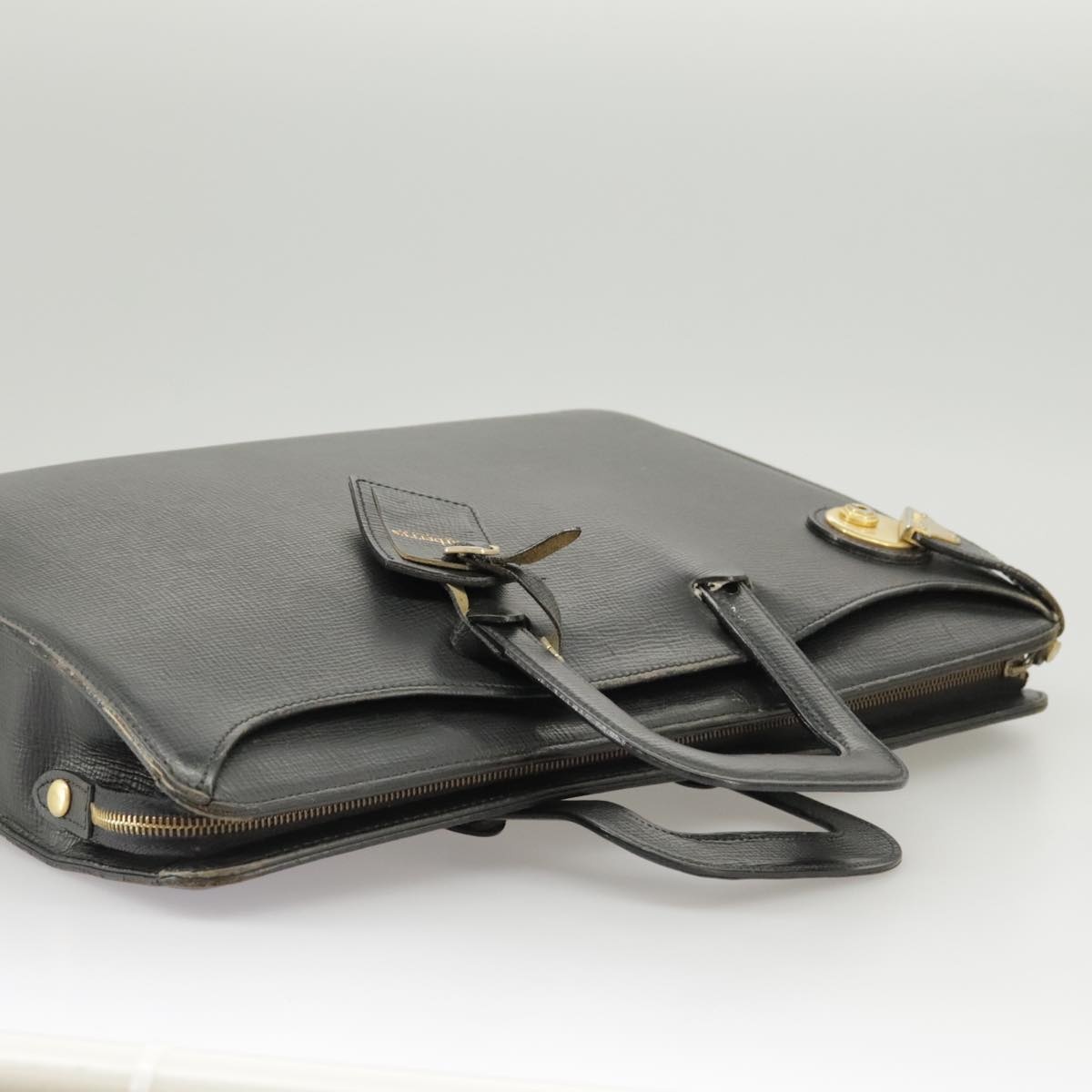Burberry Business Bag Leather Black Gold - 7