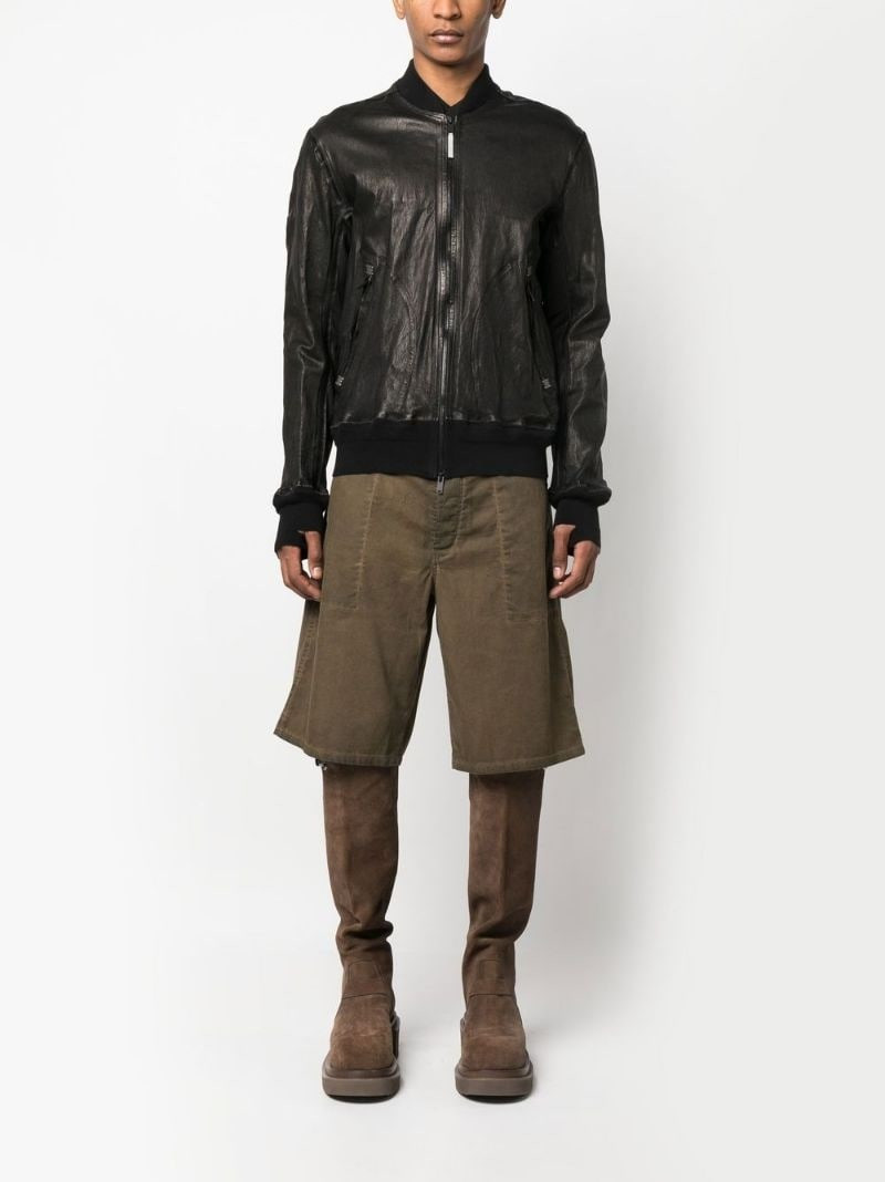 Isaac Sellam zip-detail leather jacket outlook