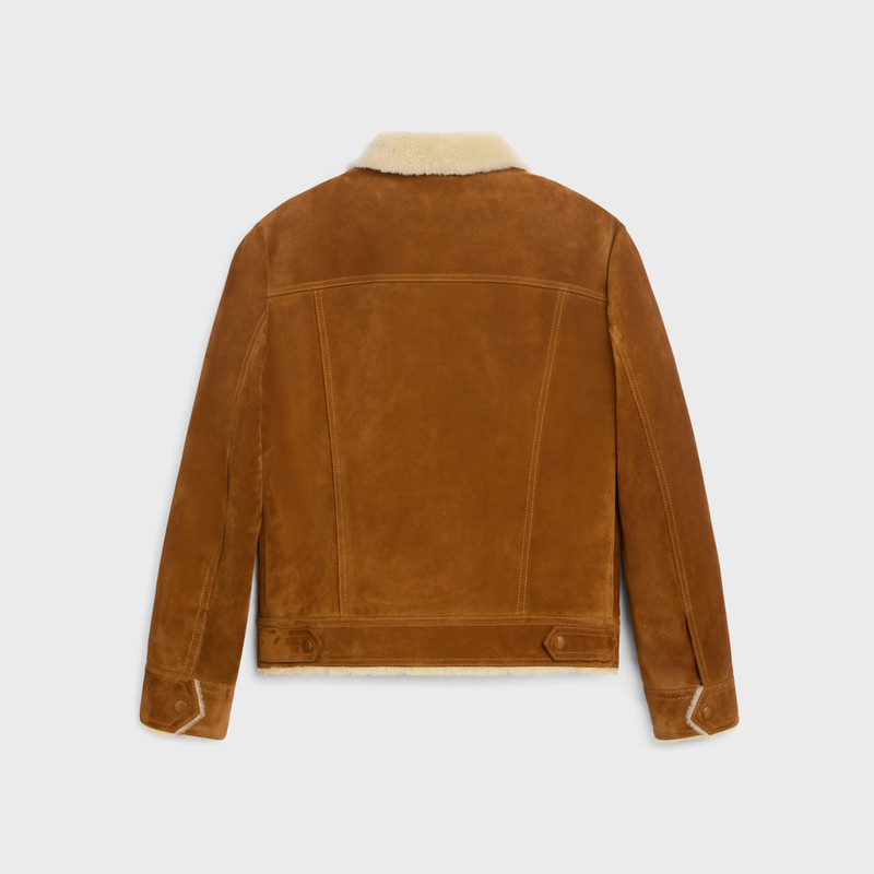 CELINE trucker jacket in split calfskin outlook