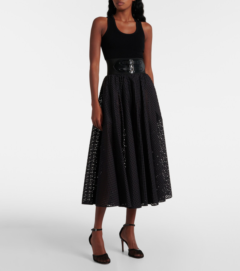 Alaïa flared skirt outlook