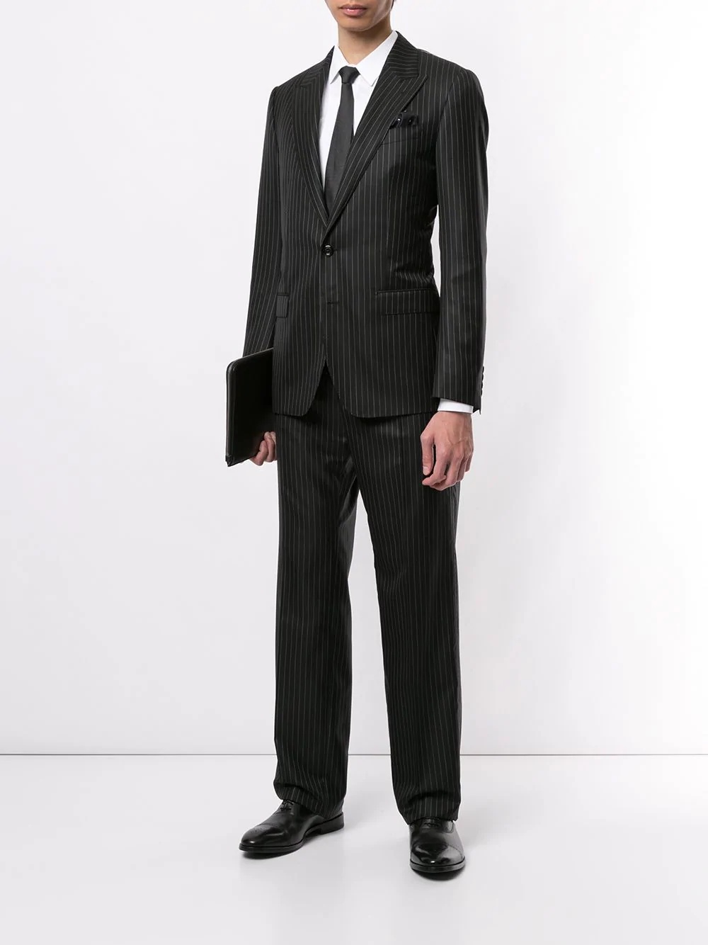 tailored pinstripe trousers - 2