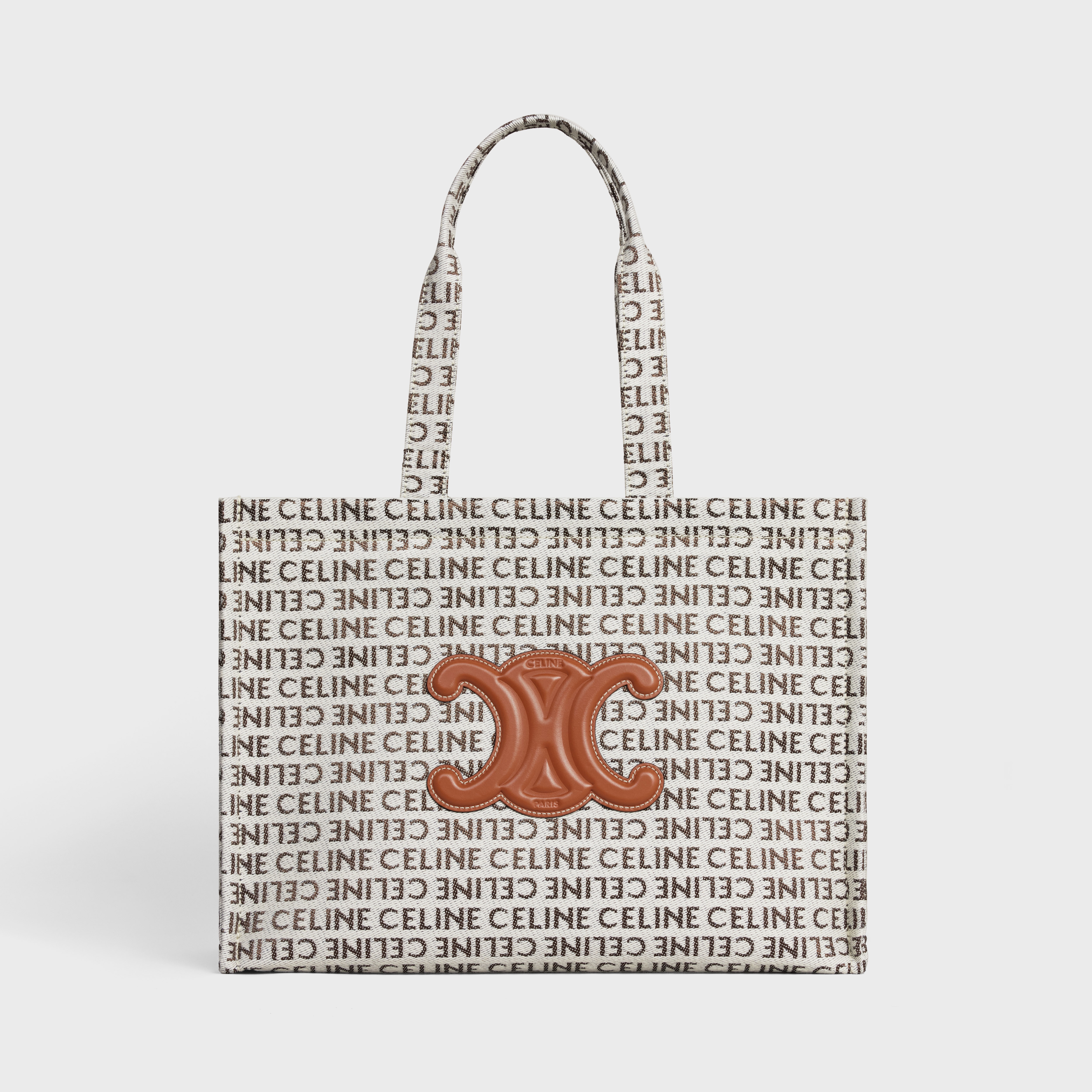 Large Cabas Thais in TEXTILE WITH CELINE ALL-OVER - 4