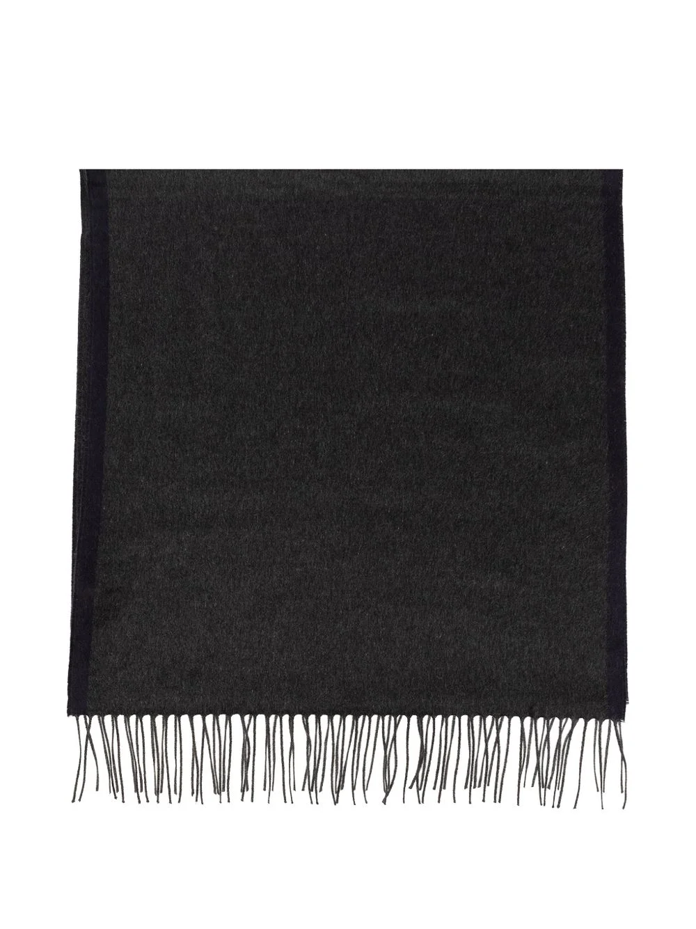fringed silk scarf - 1