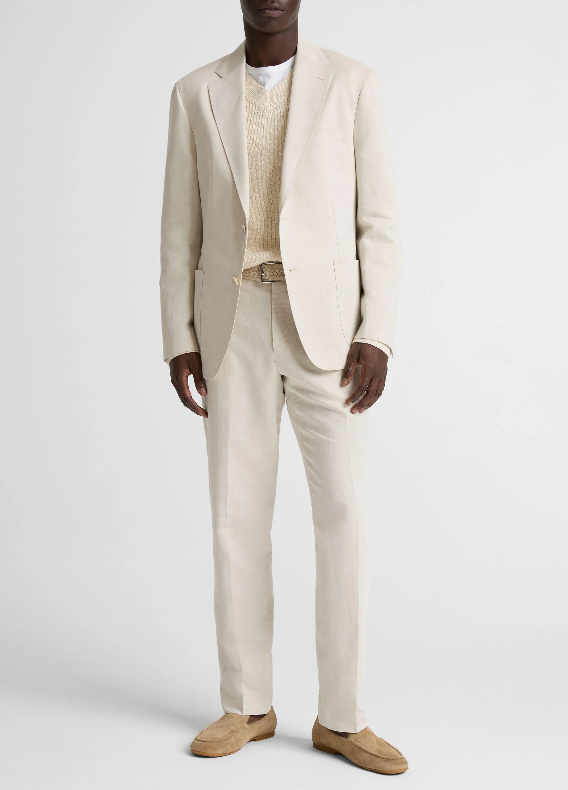 Linen-Cotton Relaxed Sport Coat - 1
