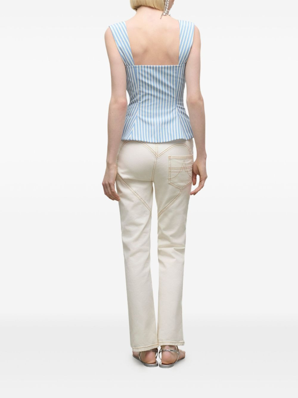 cut out-detail jeans - 3