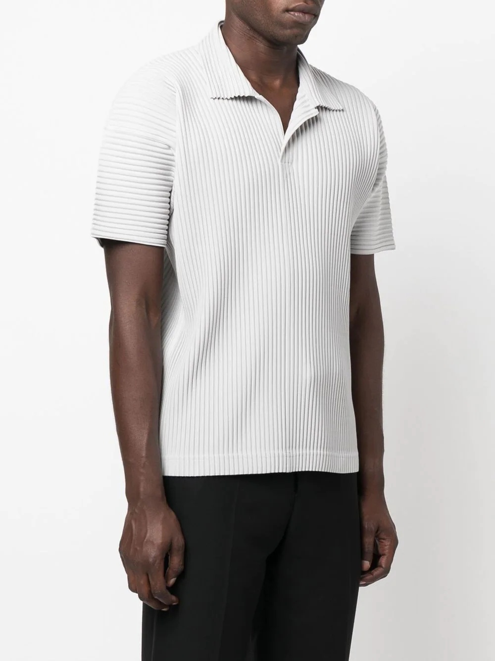 pleated polo shirt - 3
