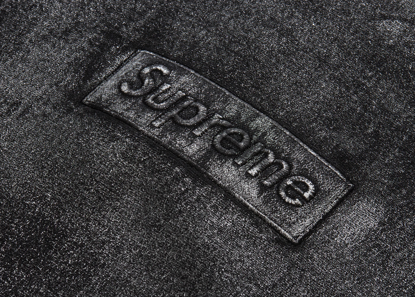 Supreme MM6 Maison Margiela Foil Box Logo Hooded Sweatshirt Black - 3