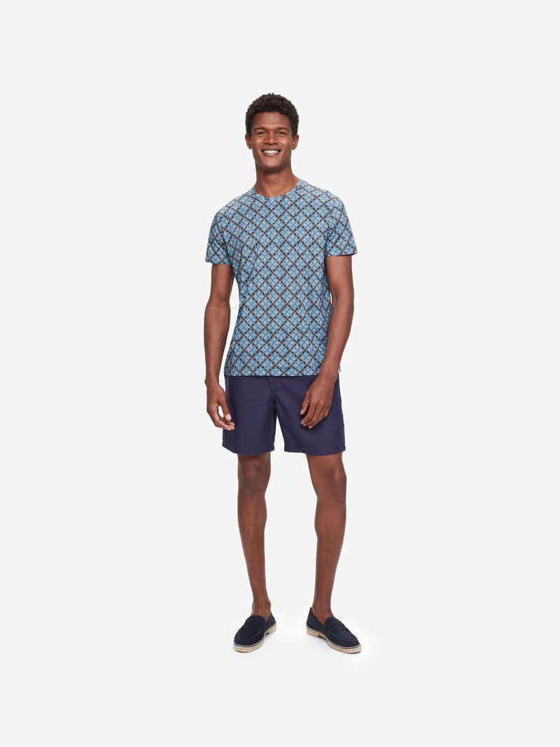 Men's T-Shirt Robin 10 Pima Cotton Blue - 3