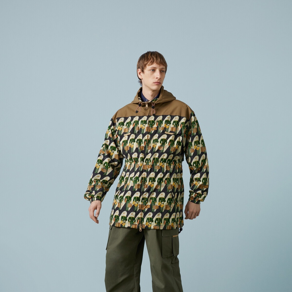 Gucci porter print fabric jacket - 5