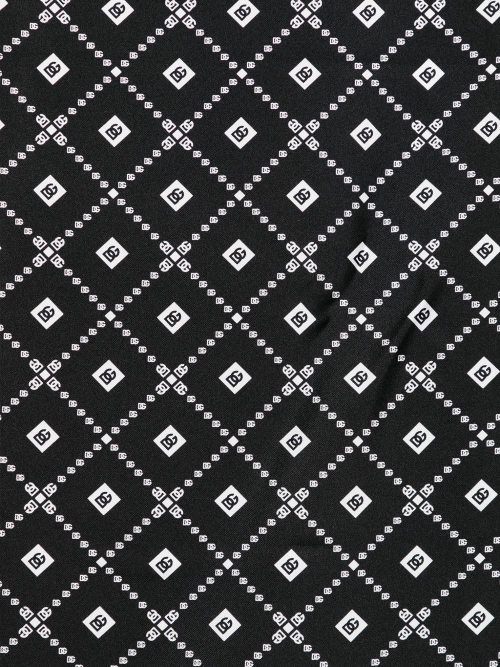 geometric-pattern silk scarf - 2