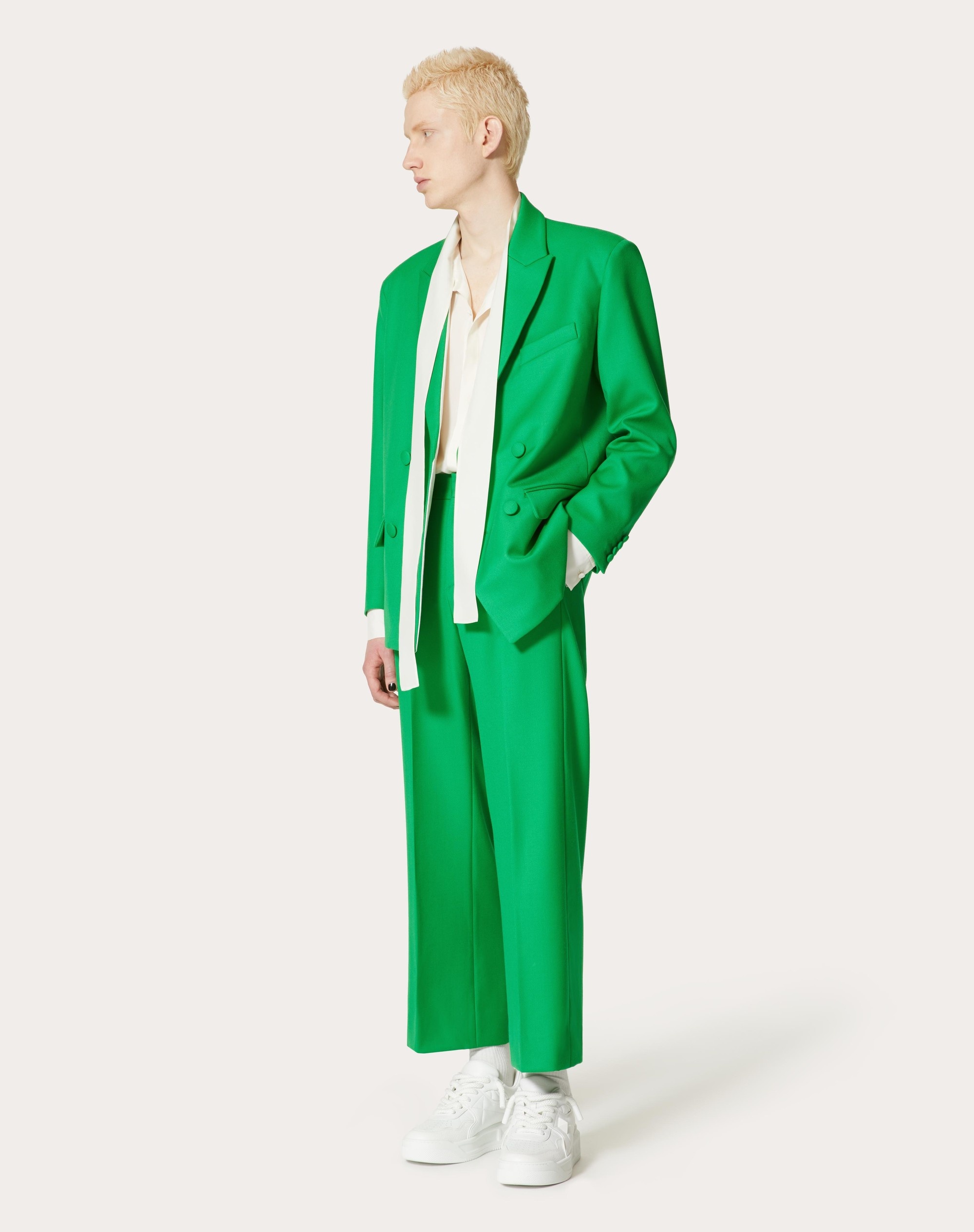 DOUBLE-BREASTED WOOL JACKET - 2