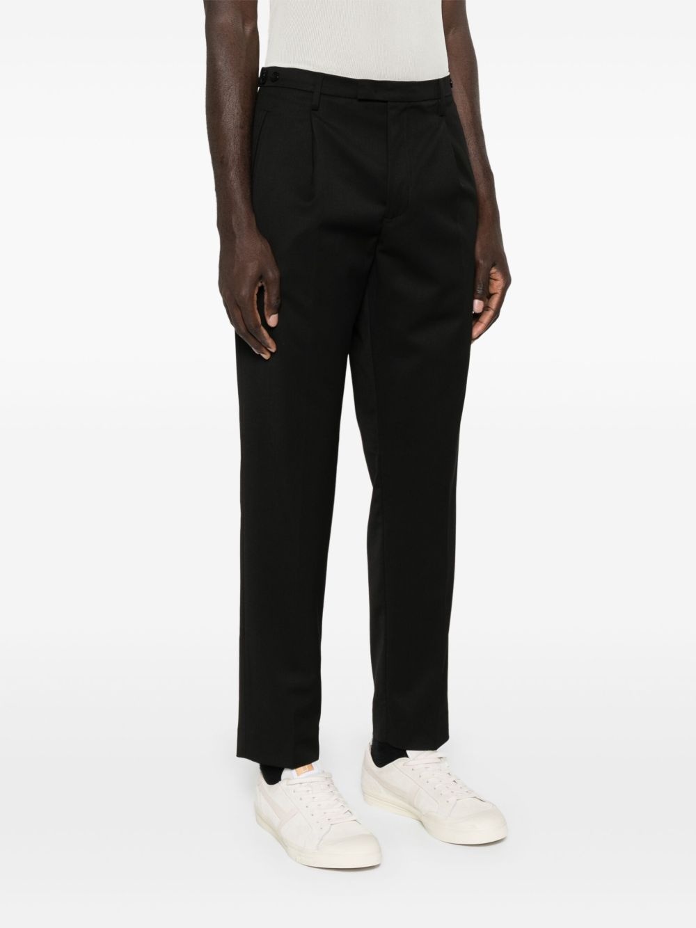 Masco mid-waist slim-cut tailored trousers - 3
