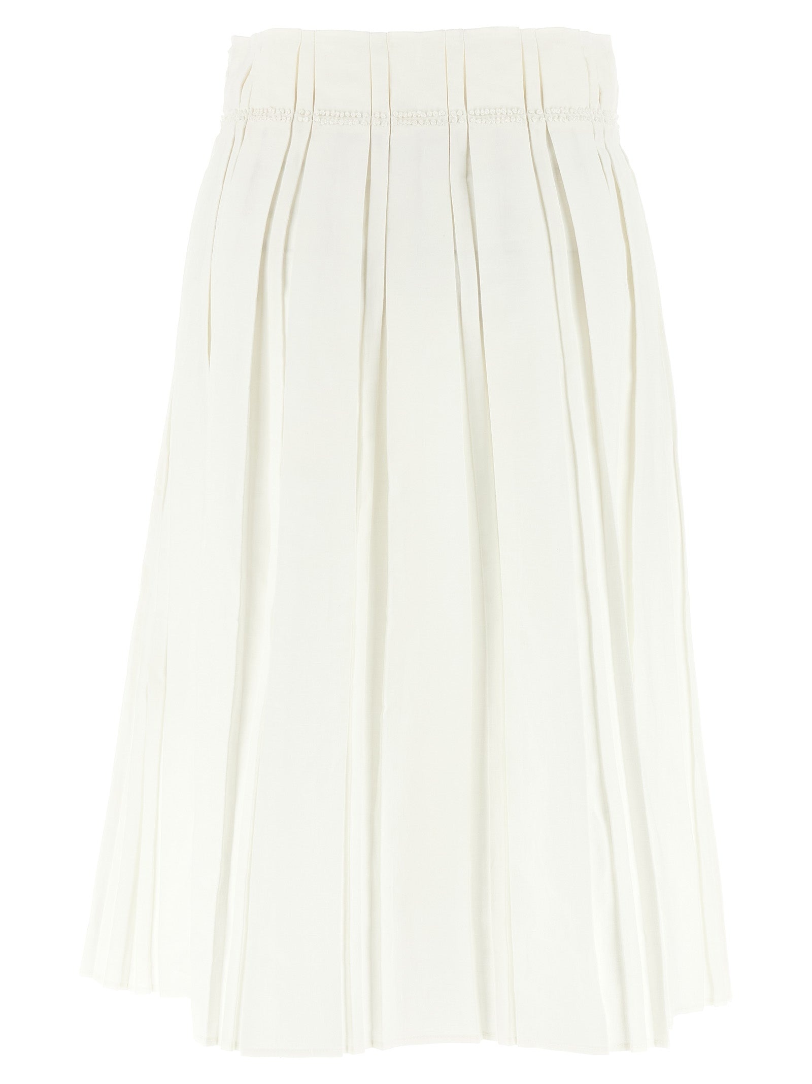 Midi Skirt Skirts White - 2