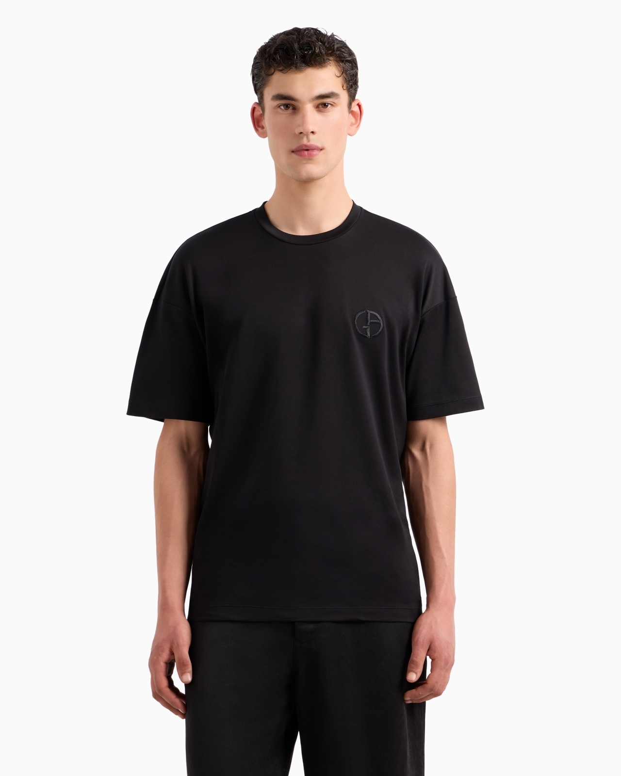 OVERSIZED CREW-NECK T-SHIRT IN ORGANIC COTTON INTERLOCK - 2