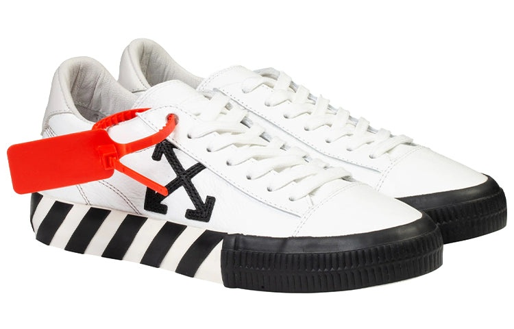 (WMNS) Off-White Low-Vulcanized shoes Black/White OWIA178R21LEA0020110 - 3