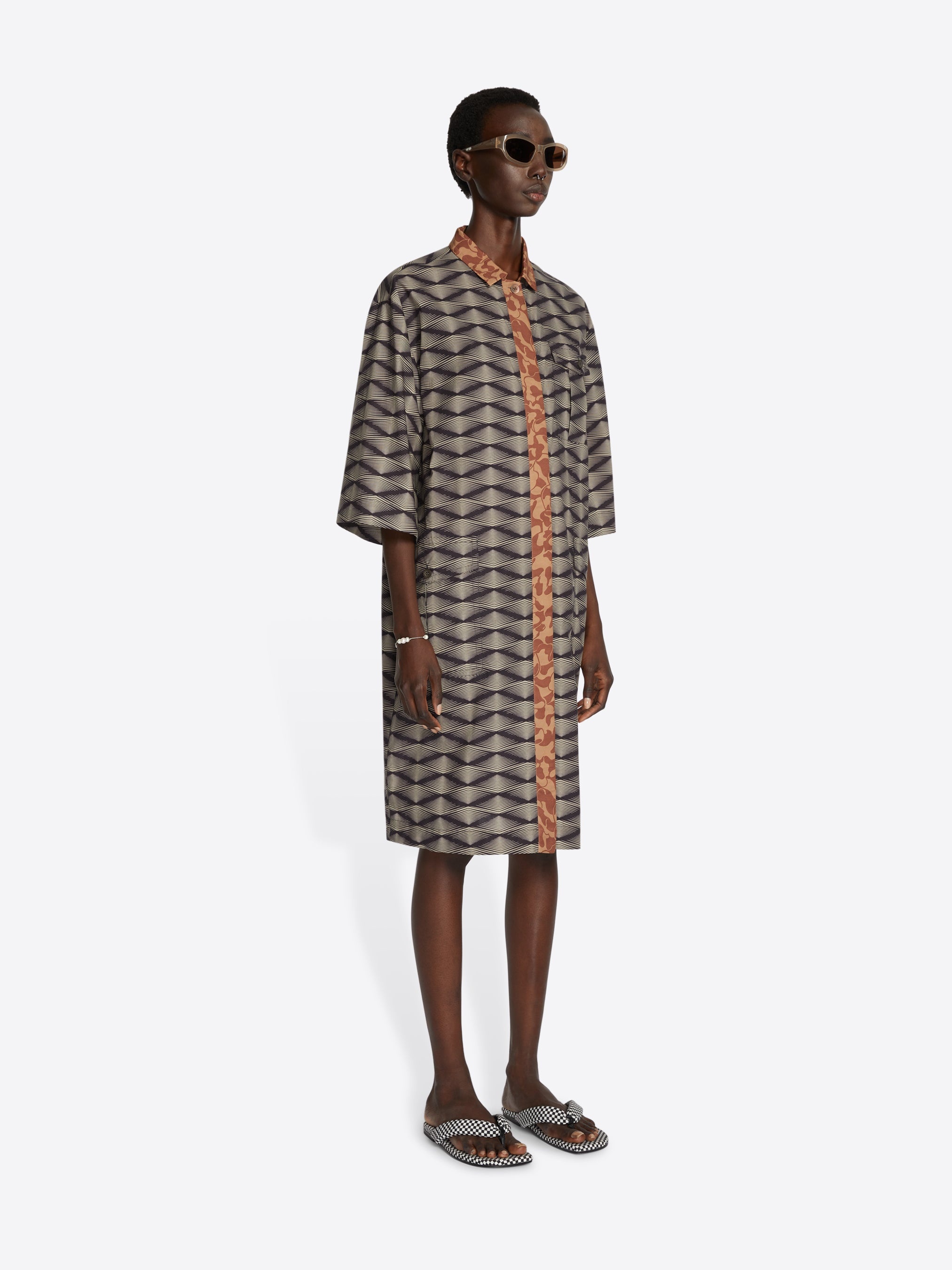 PRINTED SHIRT DRESS - 3