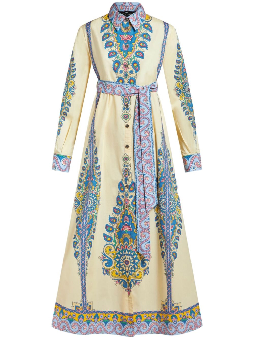 paisley-print shirt dress - 1
