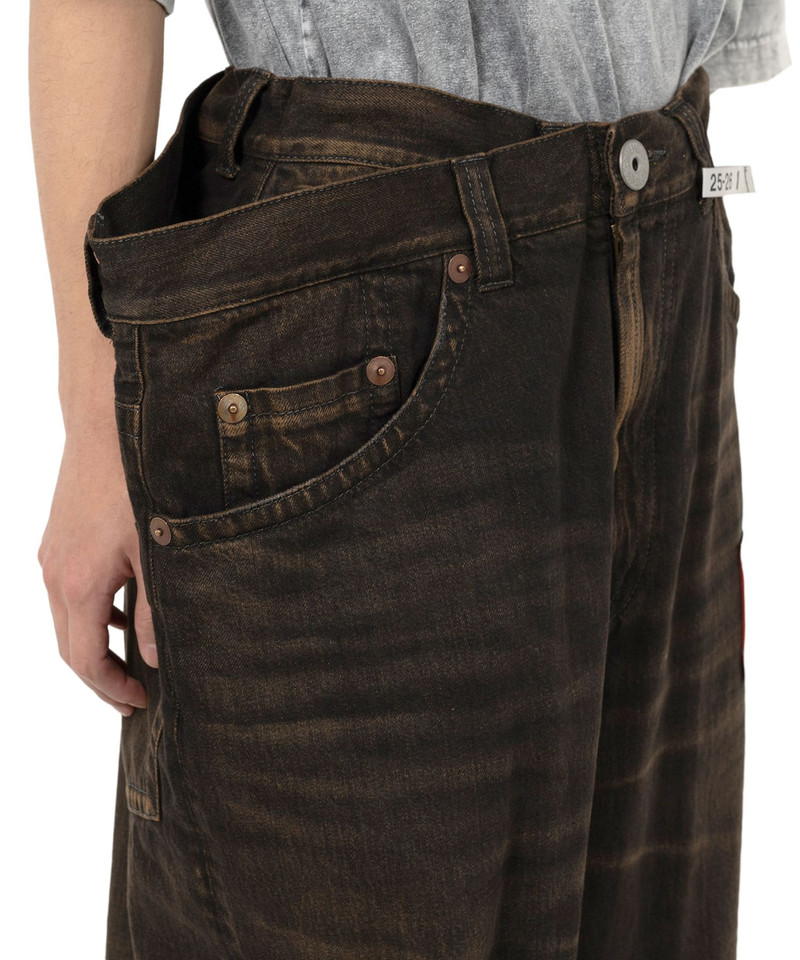 Huge Layered Denim Pants 8
