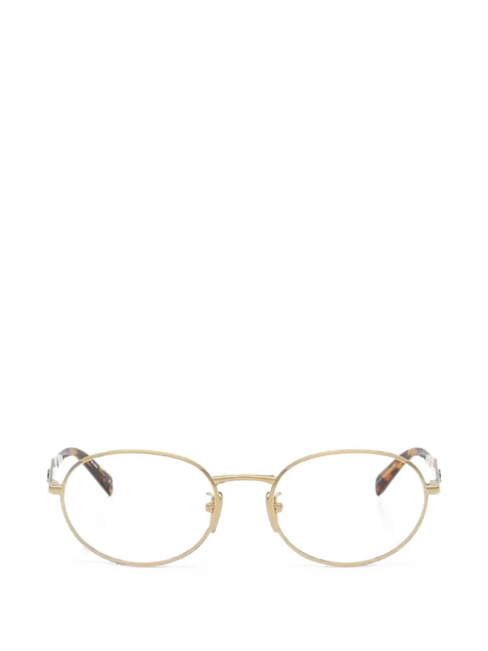 oval-frame glasses - 1