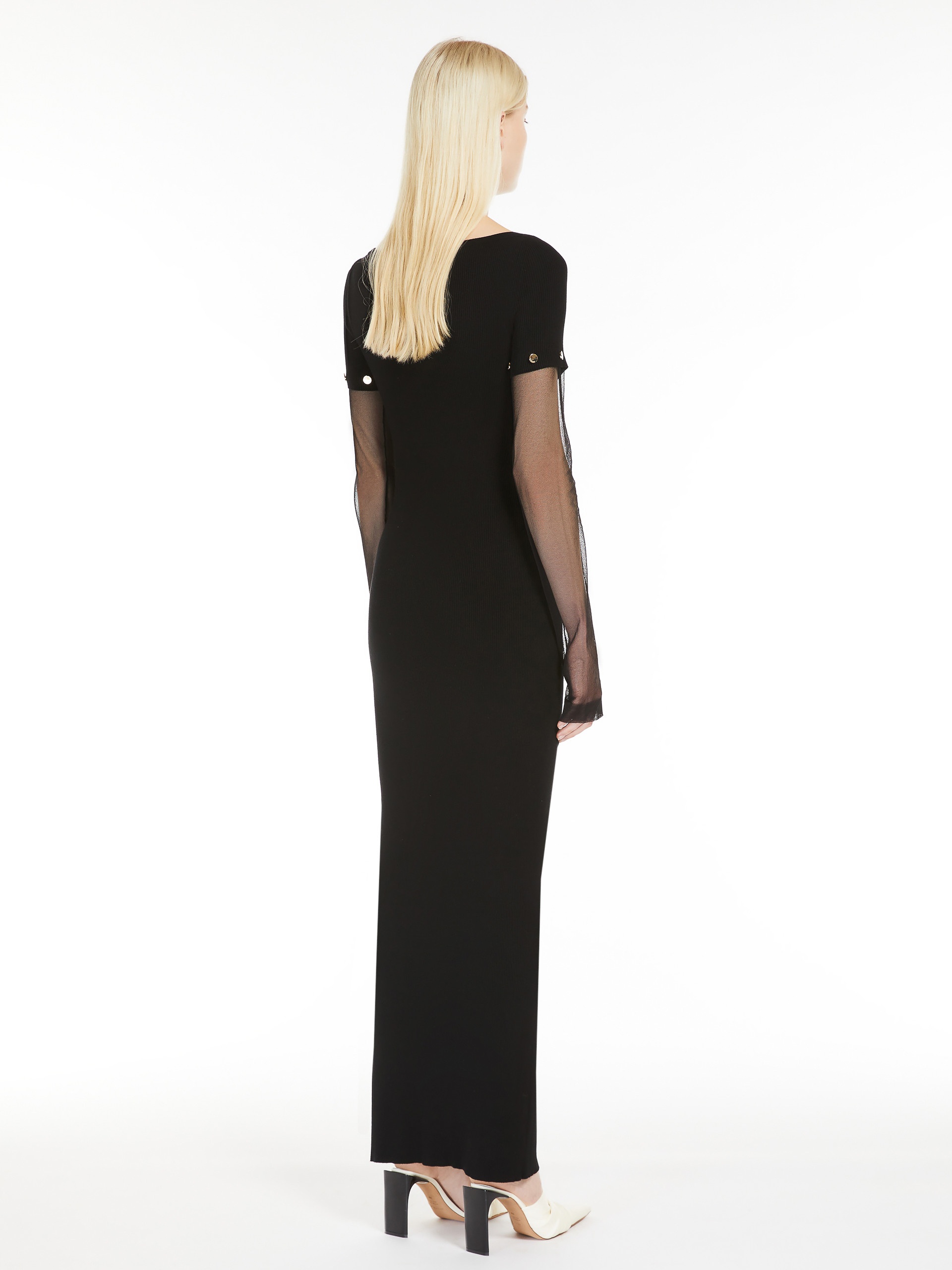 GRAZIA Stretch viscose long dress - 4