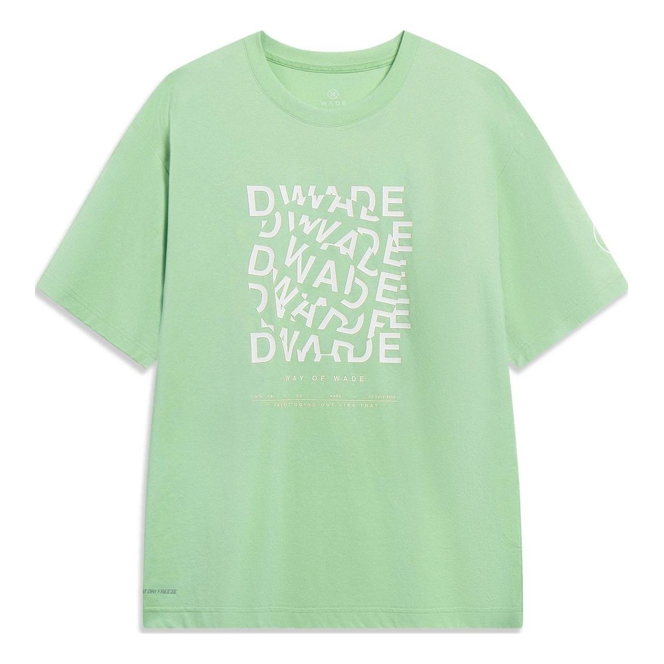 Li-Ning Way Of Wade Graphic At Dry Freeze T-shirt 'Green' AHST327-4 - 1