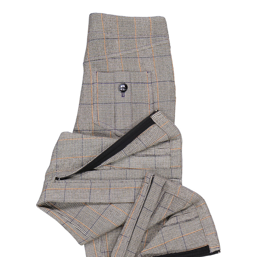 Chloe Ladies Checked Tousers, Brand Size 38 (US Size 6) - 7