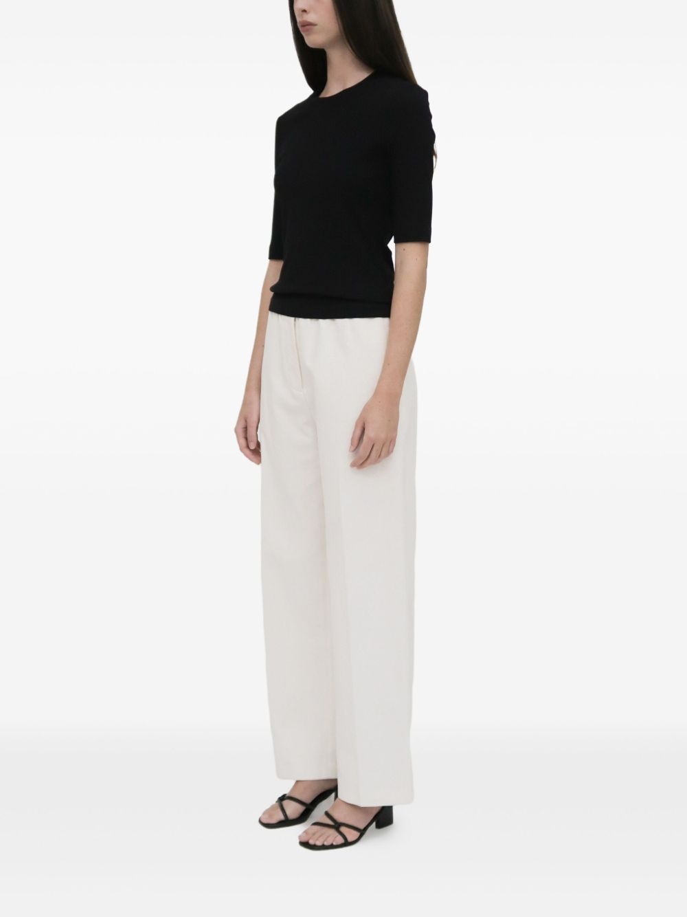 elasticated waistband trousers - 3