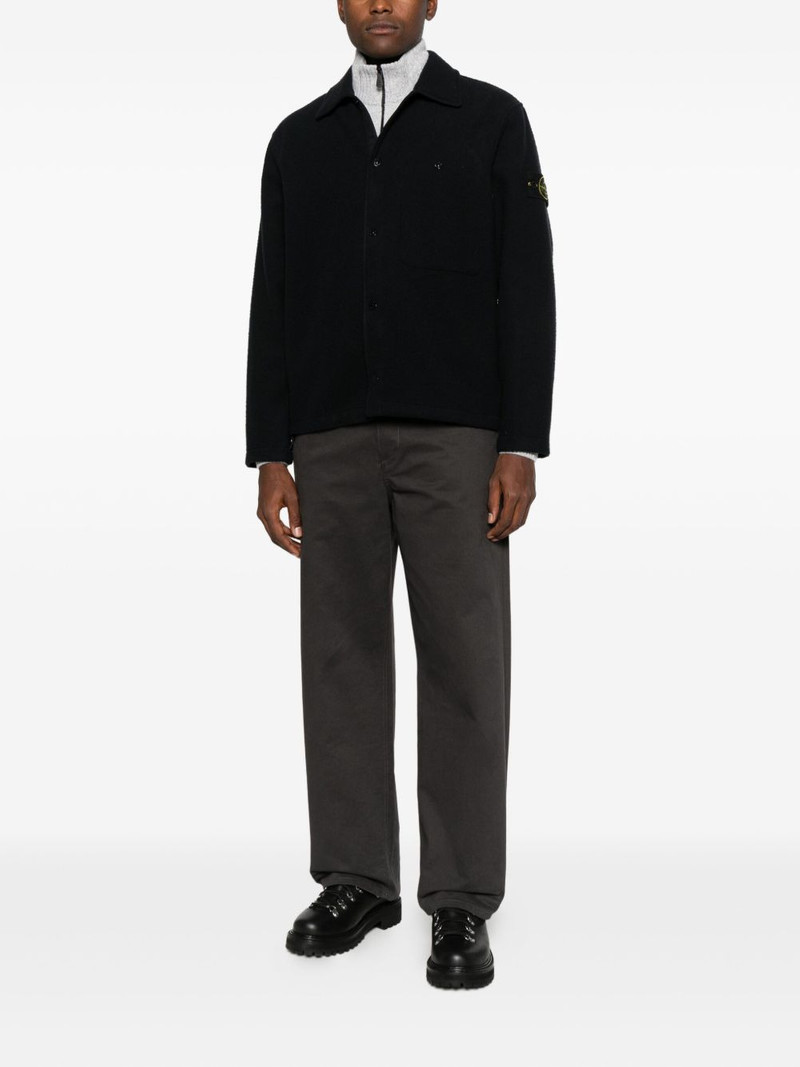 Stone Island virgin wool blend shirt outlook