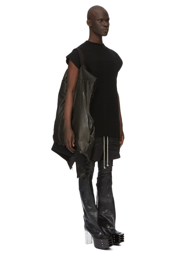 Jumbo Flight padded leather gilet 8