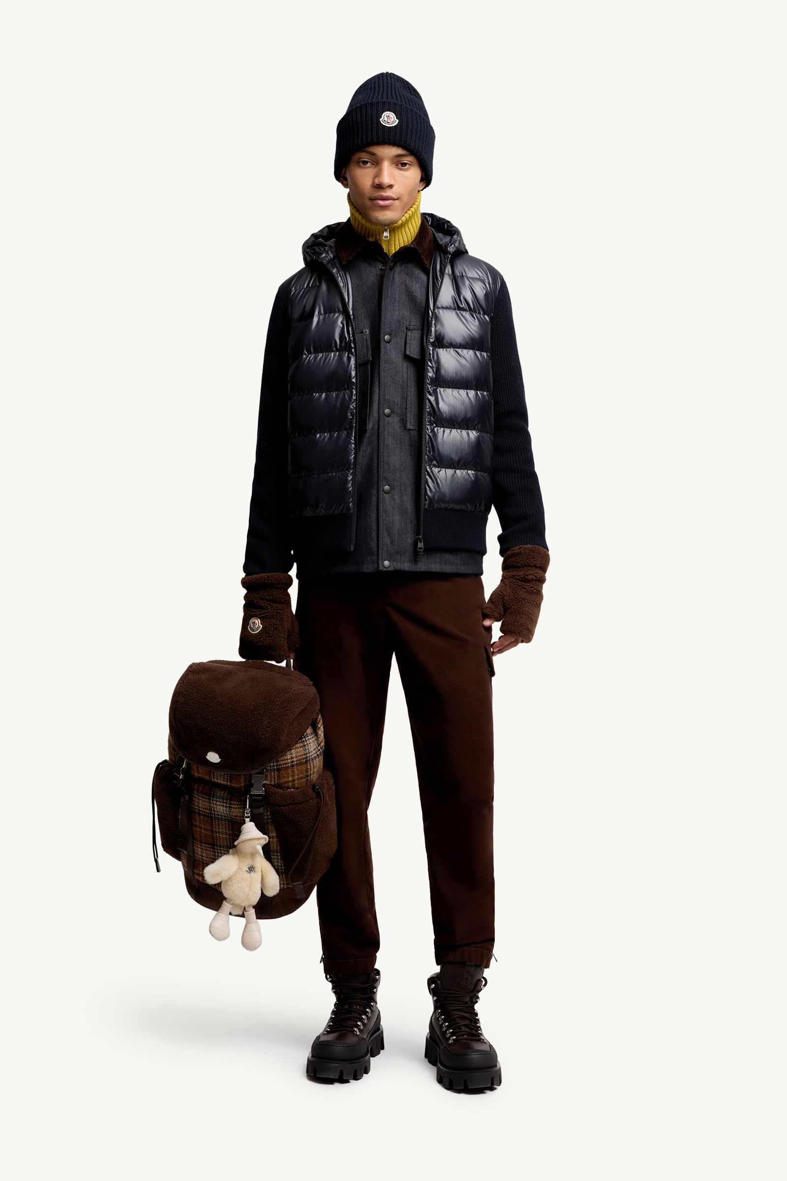 Padded Wool Zip-Up Hoodie - 2