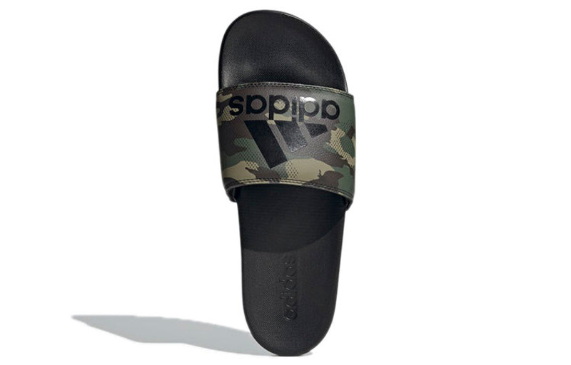 adidas adidas Adilette Comfort Sandals Casual Sports Slippers Black Green Camouflage Unisex 'Black Green' G outlook
