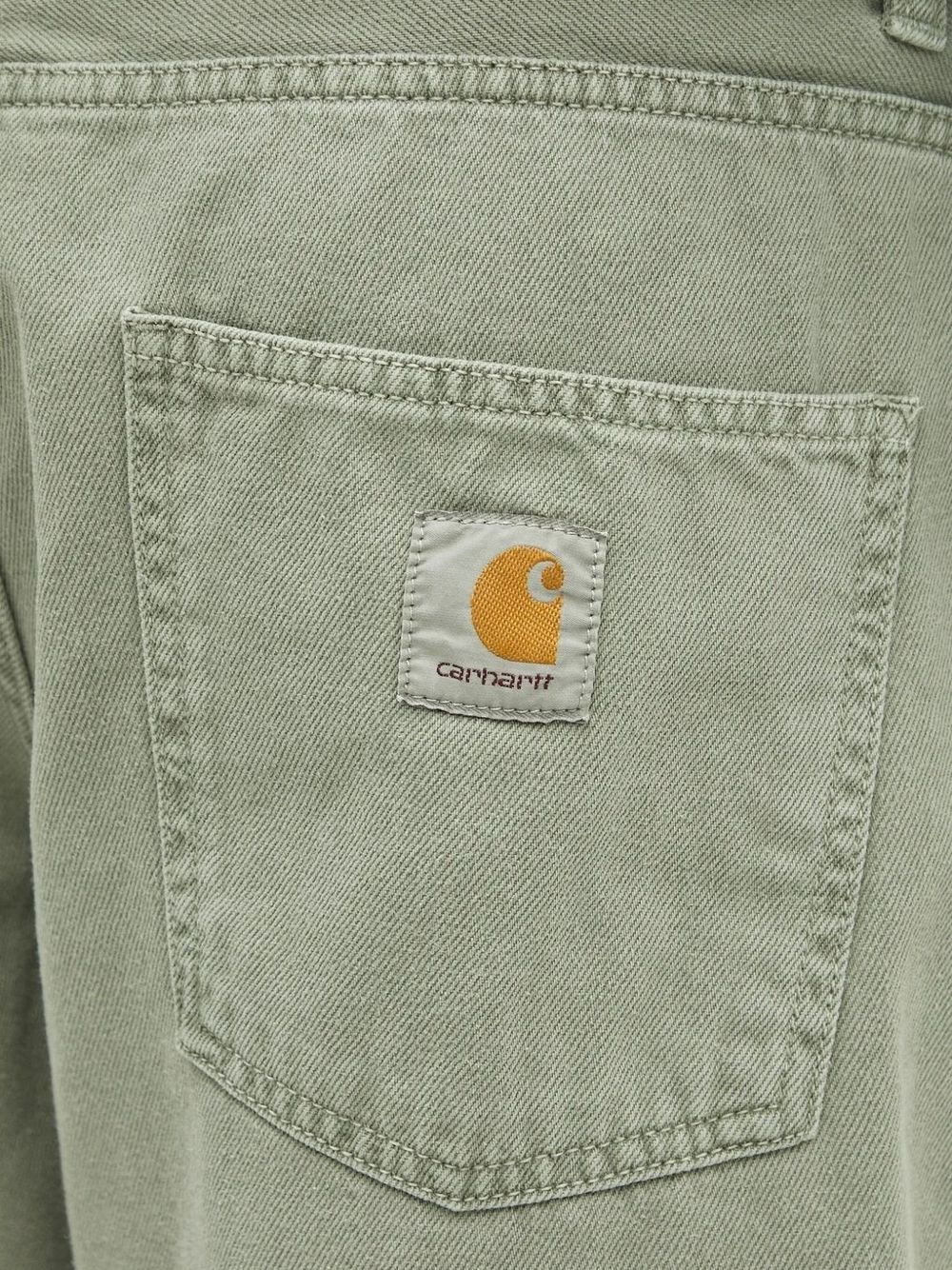 logo-patch straight-leg jeans - 3